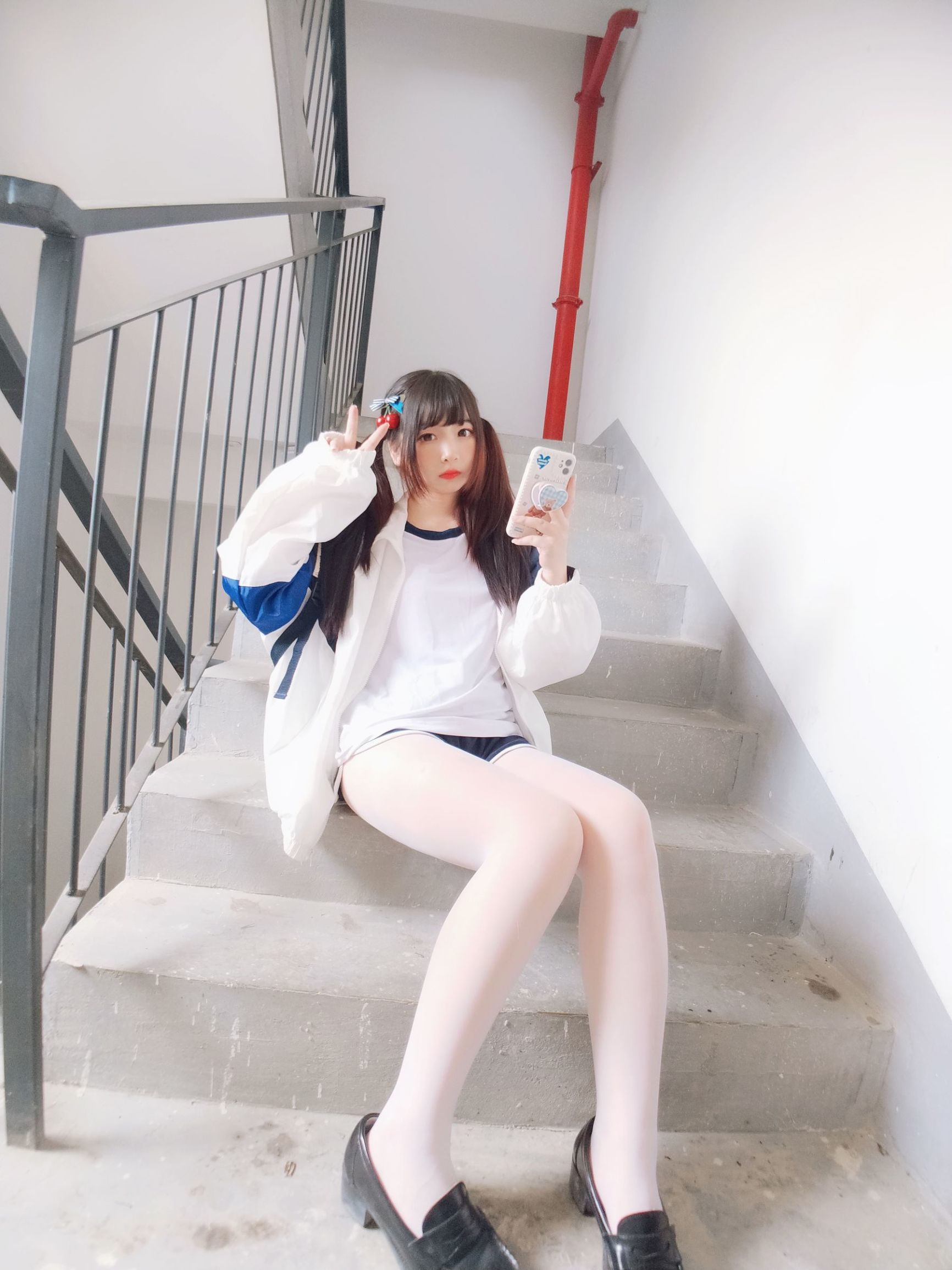 [COS福利]二次元美女古川kagura白丝体操运动服插图9